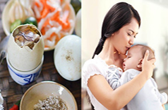 Bà bầu có được ăn trứng vịt lộn không?